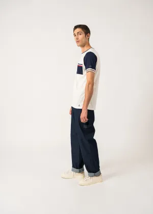 T-shirt en coton Roch - SAINT JAMES x Maison FT (ECUME/INSIGNE)
