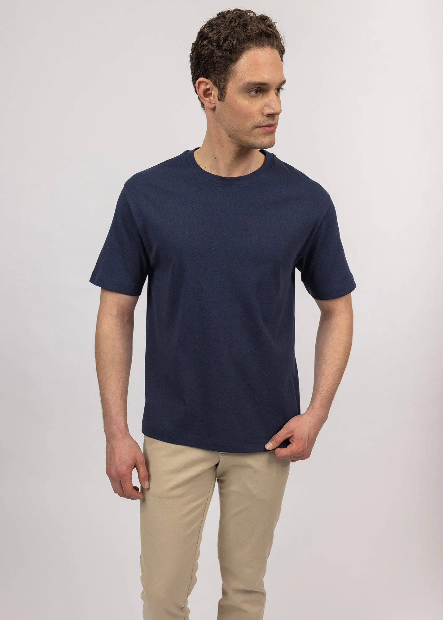 T-shirt  manches courtes Lumio - en coton (MARINE)