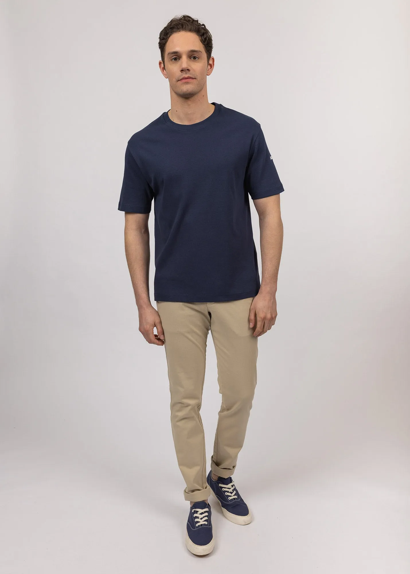 T-shirt  manches courtes Lumio - en coton (MARINE)