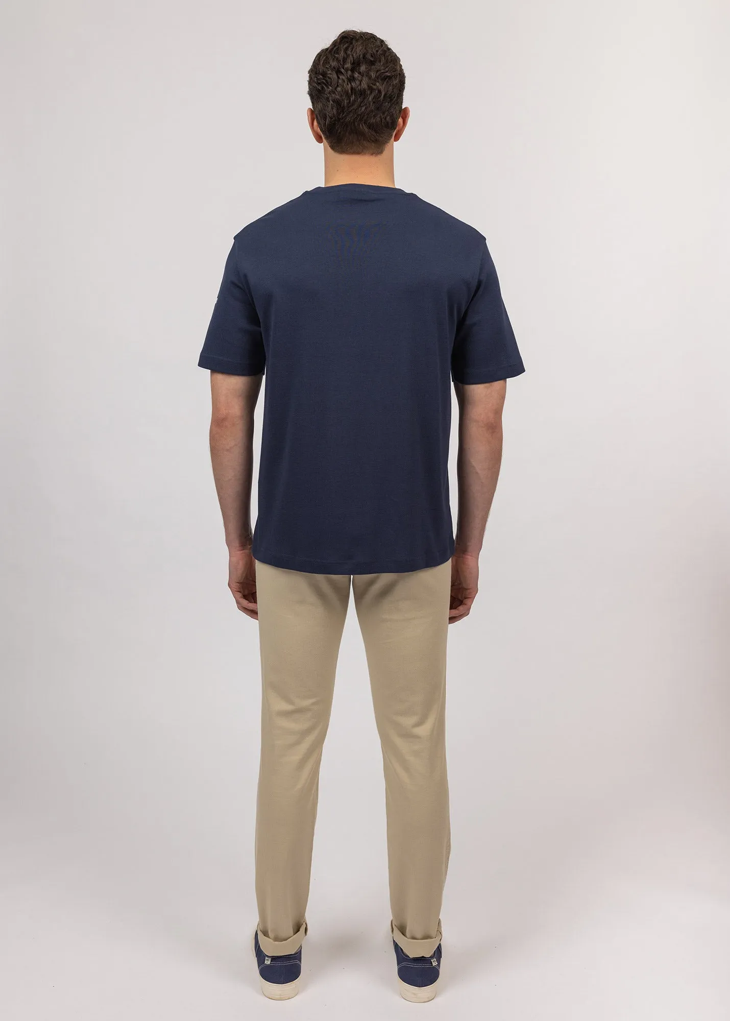 T-shirt  manches courtes Lumio - en coton (MARINE)