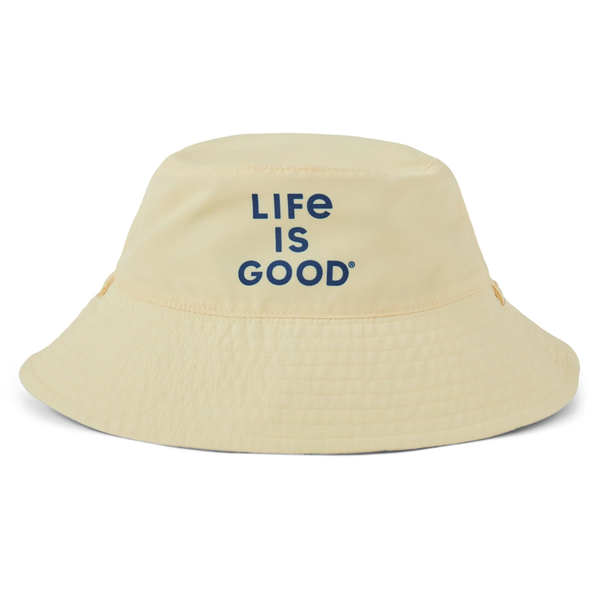 Toddler Playful Dog Pattern Made in the Shade Bucket Hat Life is Good