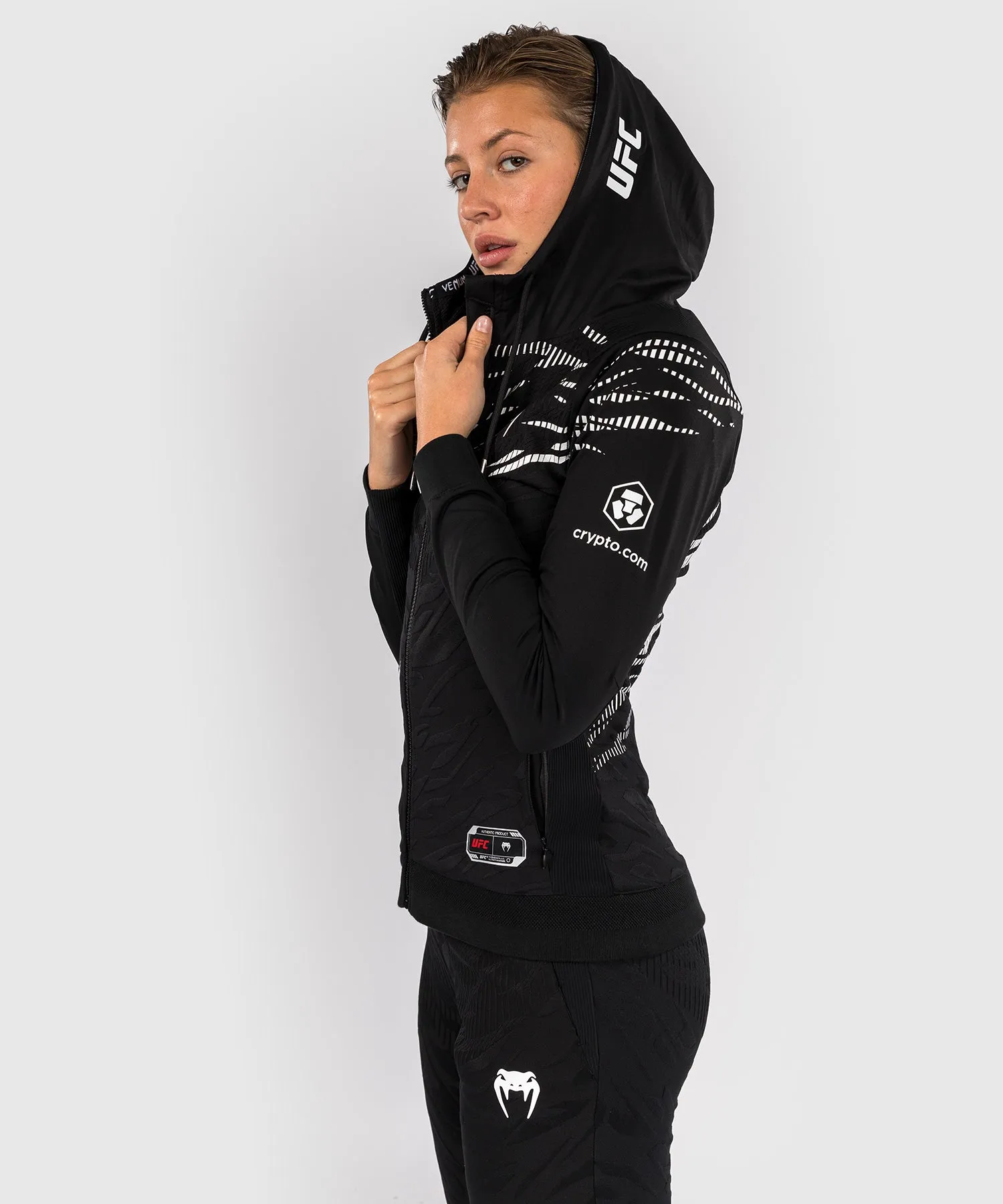 UFC Fusion by Venum Authentic Fight Night Women’s Walkout Hoodie - Black