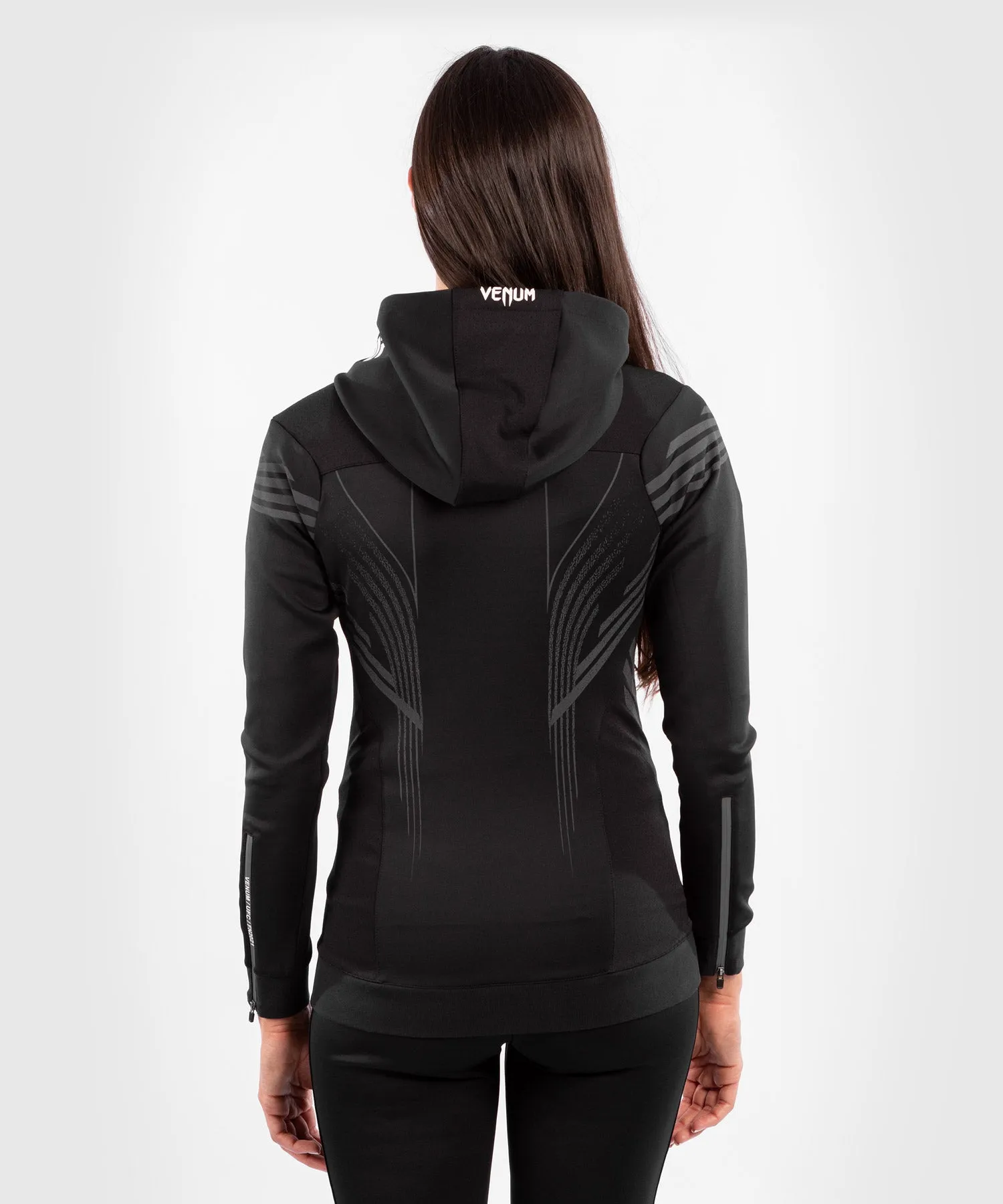 UFC Venum Personalized Authentic Fight Night Women's Walkout Hoodie - Black