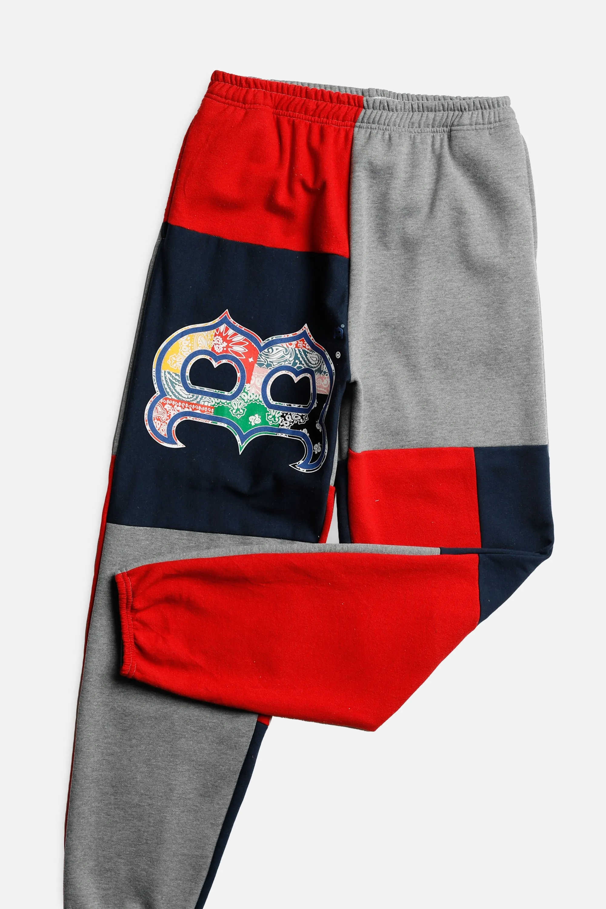 Unisex Rework Boston Red Sox MLB Patchwork Sweatpants - M Frankie