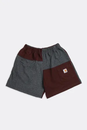 Unisex Rework Carhartt Patchwork Tee Shorts - S Frankie