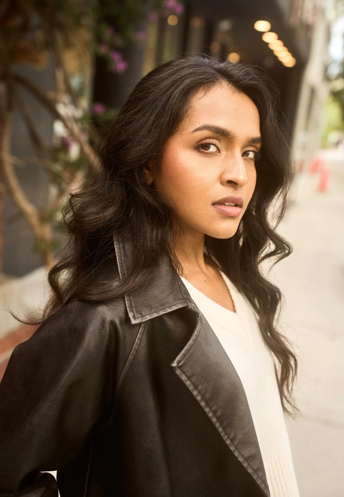 Urban Classics - Ladies Vintage Leather - Trenchcoat