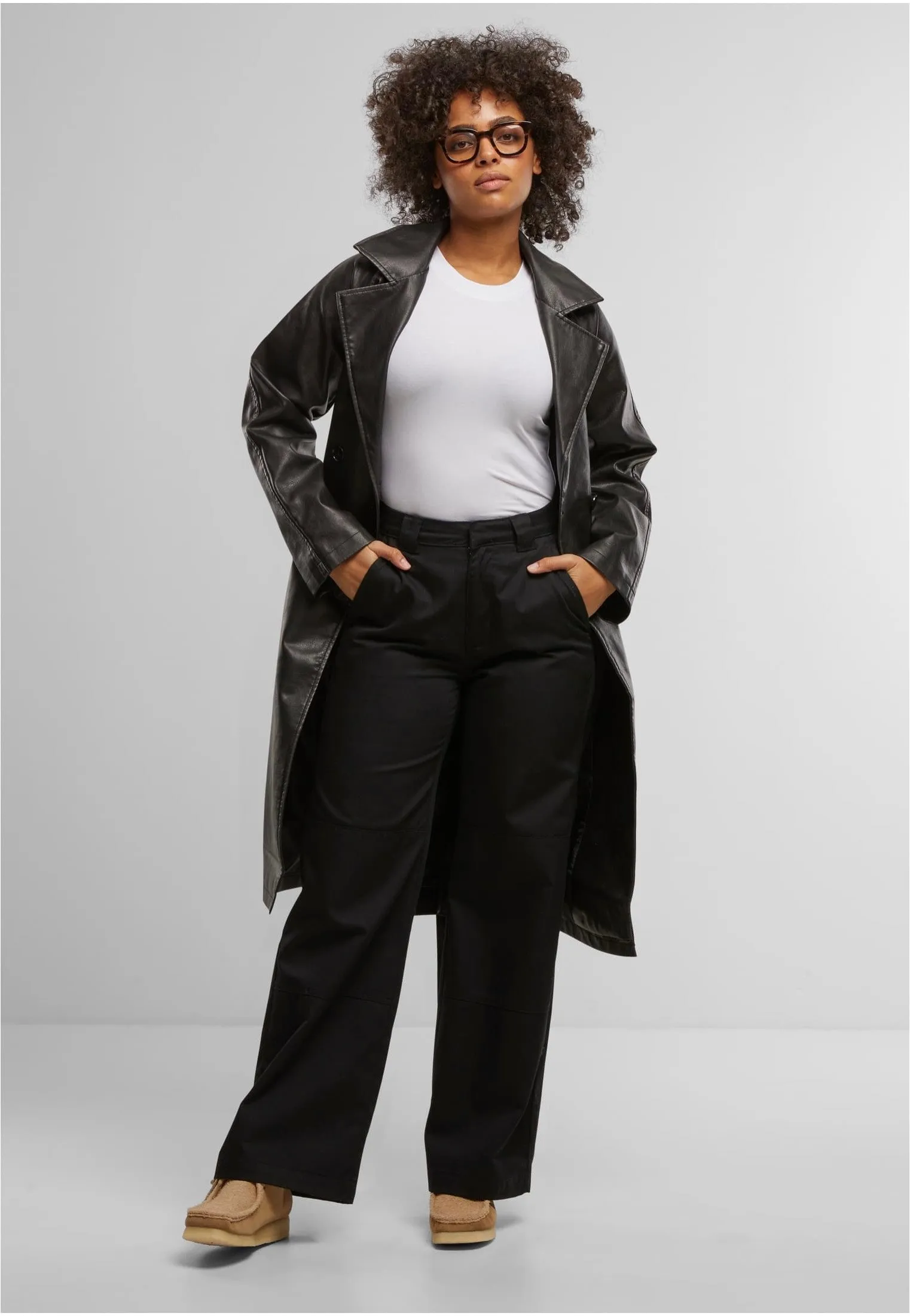 Urban Classics - Ladies Vintage Leather - Trenchcoat