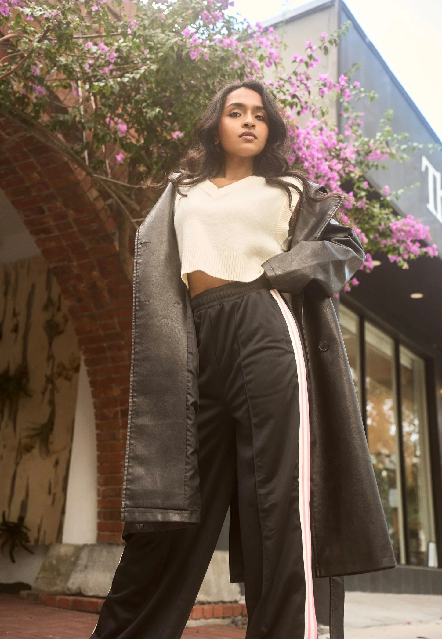 Urban Classics - Ladies Vintage Leather - Trenchcoat