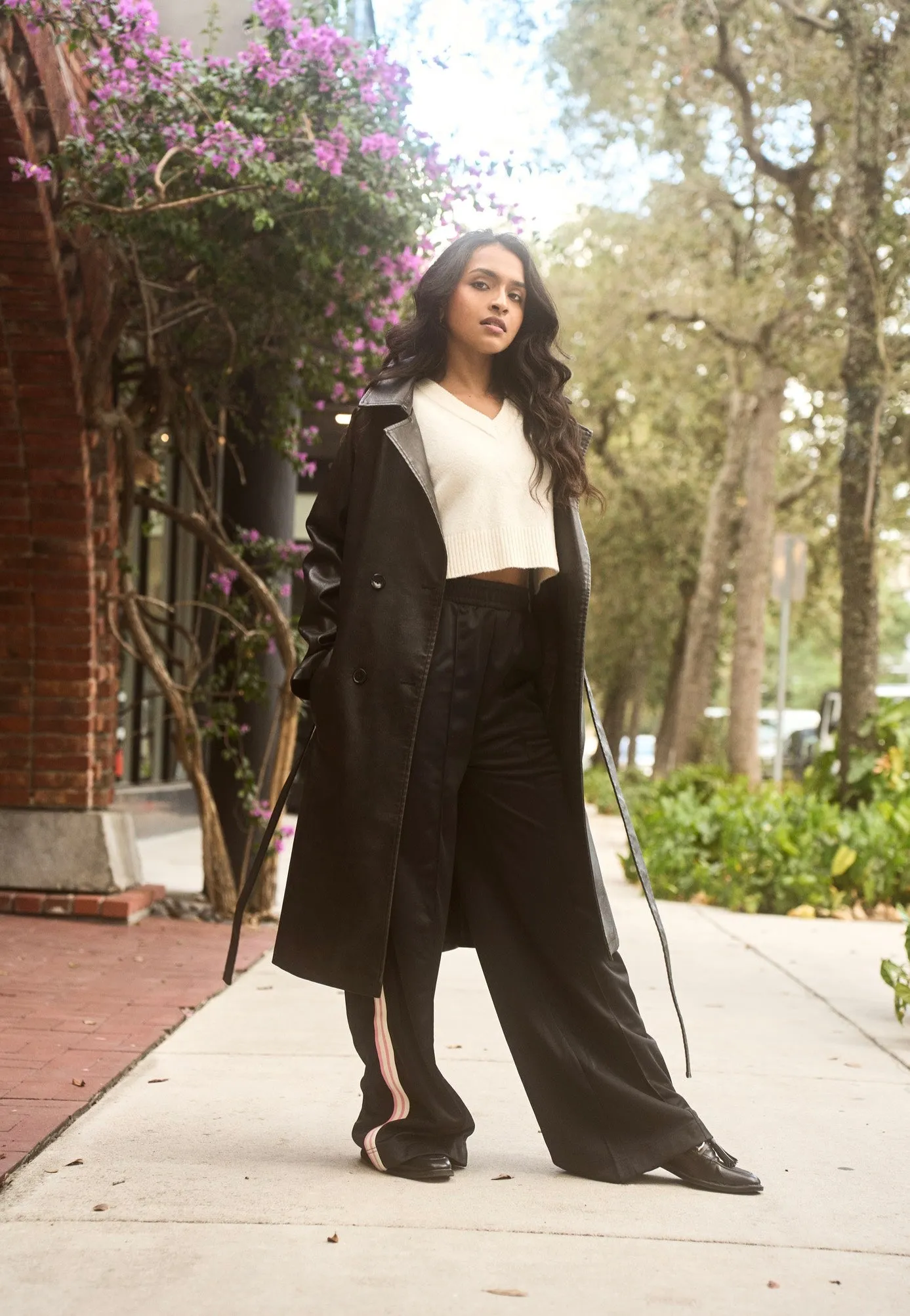 Urban Classics - Ladies Vintage Leather - Trenchcoat