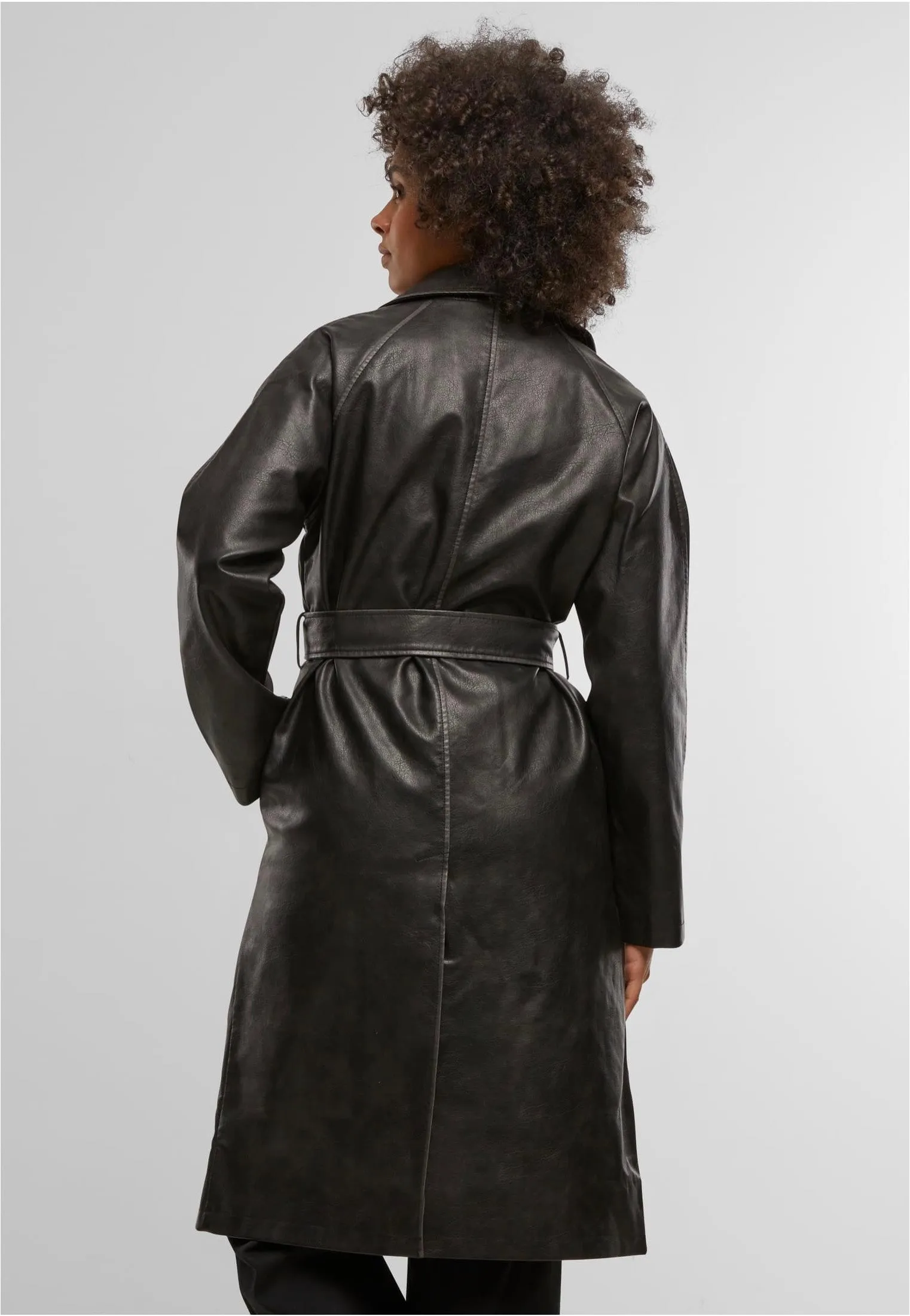 Urban Classics - Ladies Vintage Leather - Trenchcoat