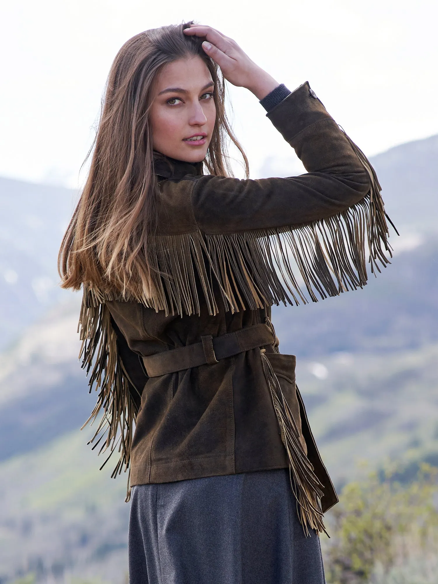Wild Horses Fringe Leather Jacket