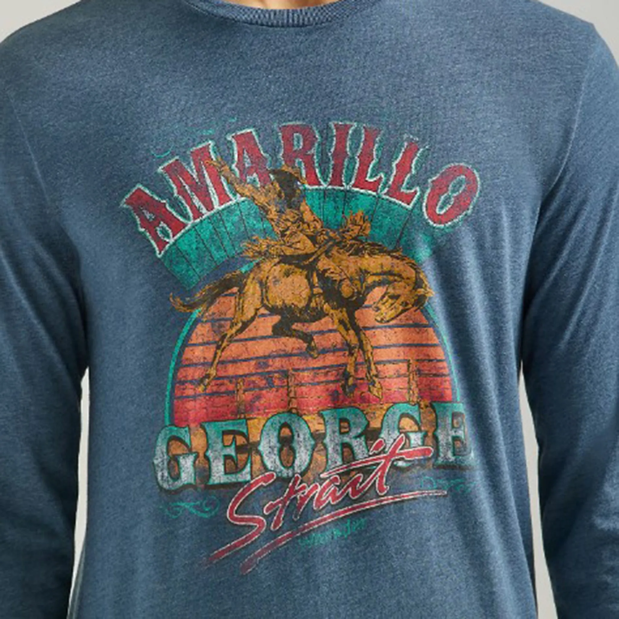 Wrangler Men's Navy Heather George Strait Shirt